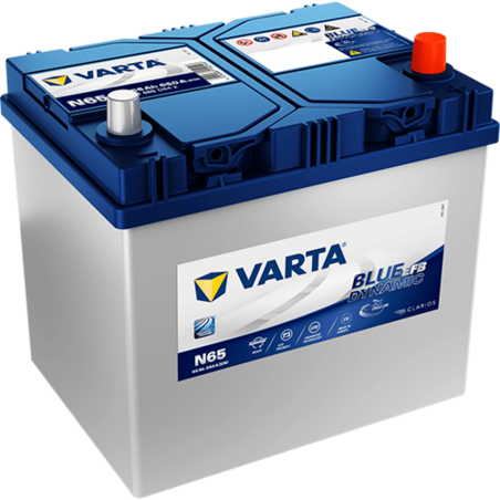 Batería EFB VARTA N65 - 12V 650A 65Ah