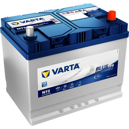 Batería EFB VARTA N72 - 12V 760A 72Ah